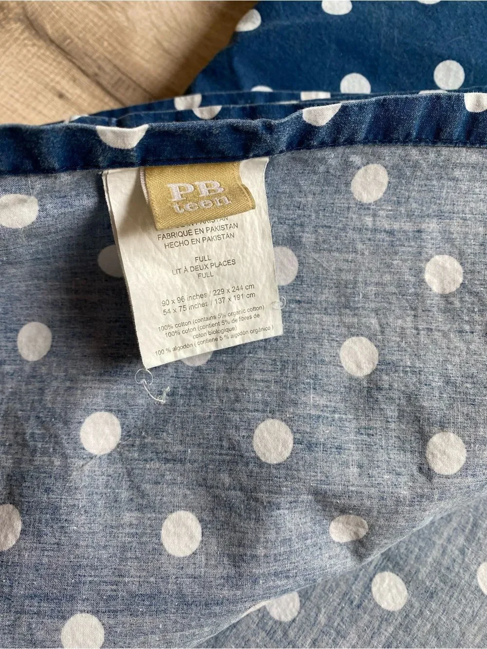 Pottery Barn Teen light blue